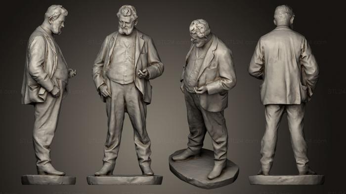 Figurines of people (Heinrich Zille, STKH_0104) 3D models for cnc